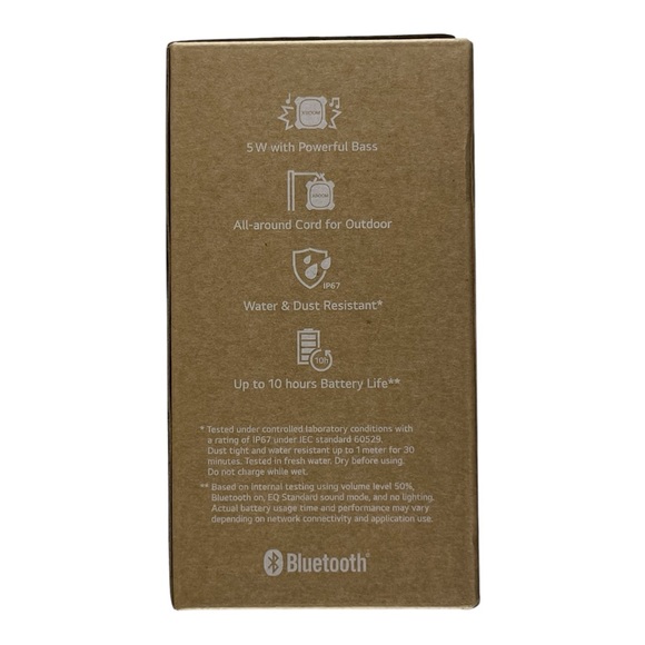 New 2-Pack LG XBOOM Go XG2T Ultra-Rugged Portable Wireless Speakers, IP67, Black - Picture 4 of 13